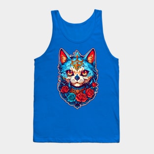 Sugar Skull Cat Tank Top